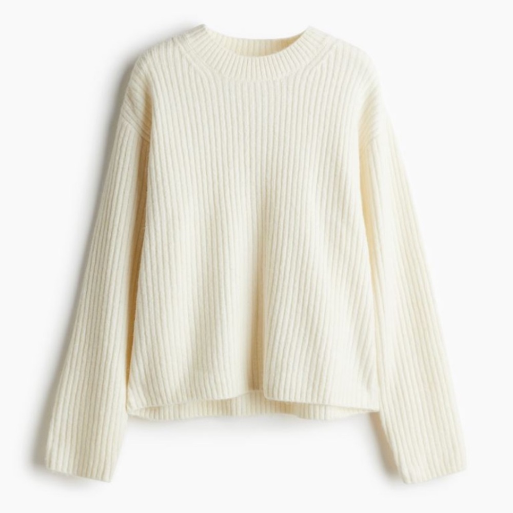 H&M rib knit sweater size L